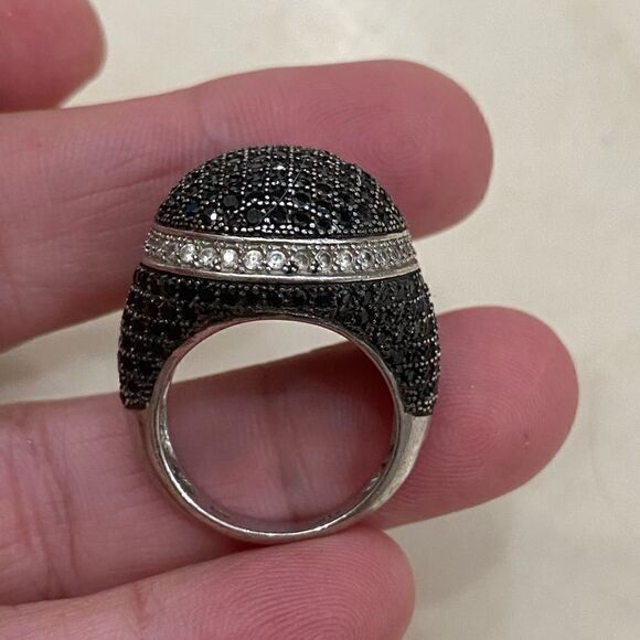 black spinel 925 ring size 9 - Picture 5 of 9